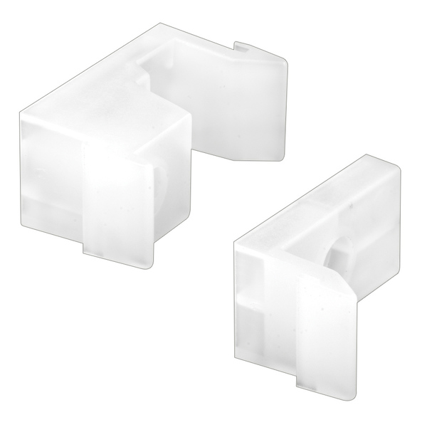 Prime-Line Sliding Shower Door Bumper and Jamb Guide, 1-1/2 In. Width, Plastic 2 Sets M 6218